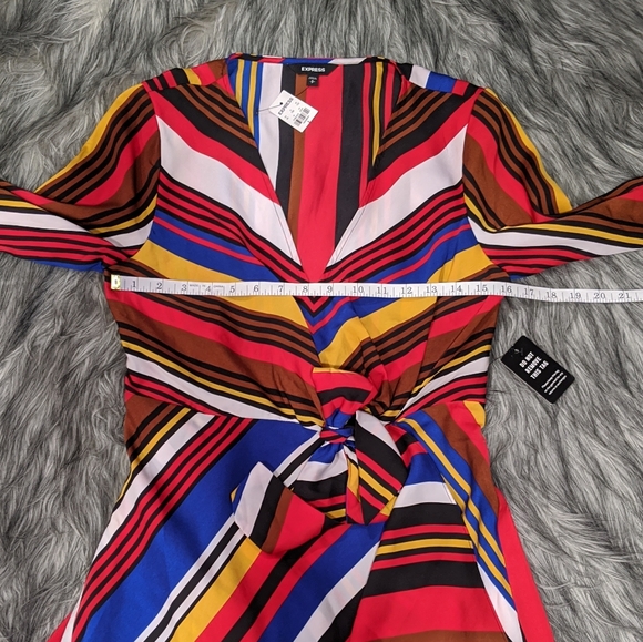 ❤️SOLD❤️NWT Express striped multicolor dress - Picture 7 of 8
